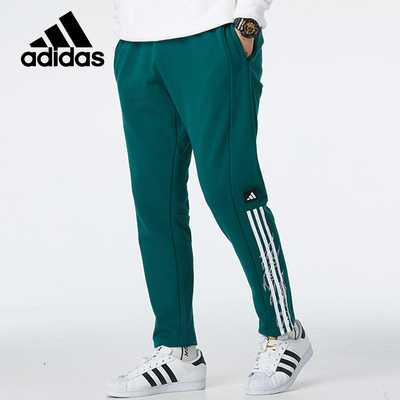 阿迪达斯男子休闲运动针织长裤