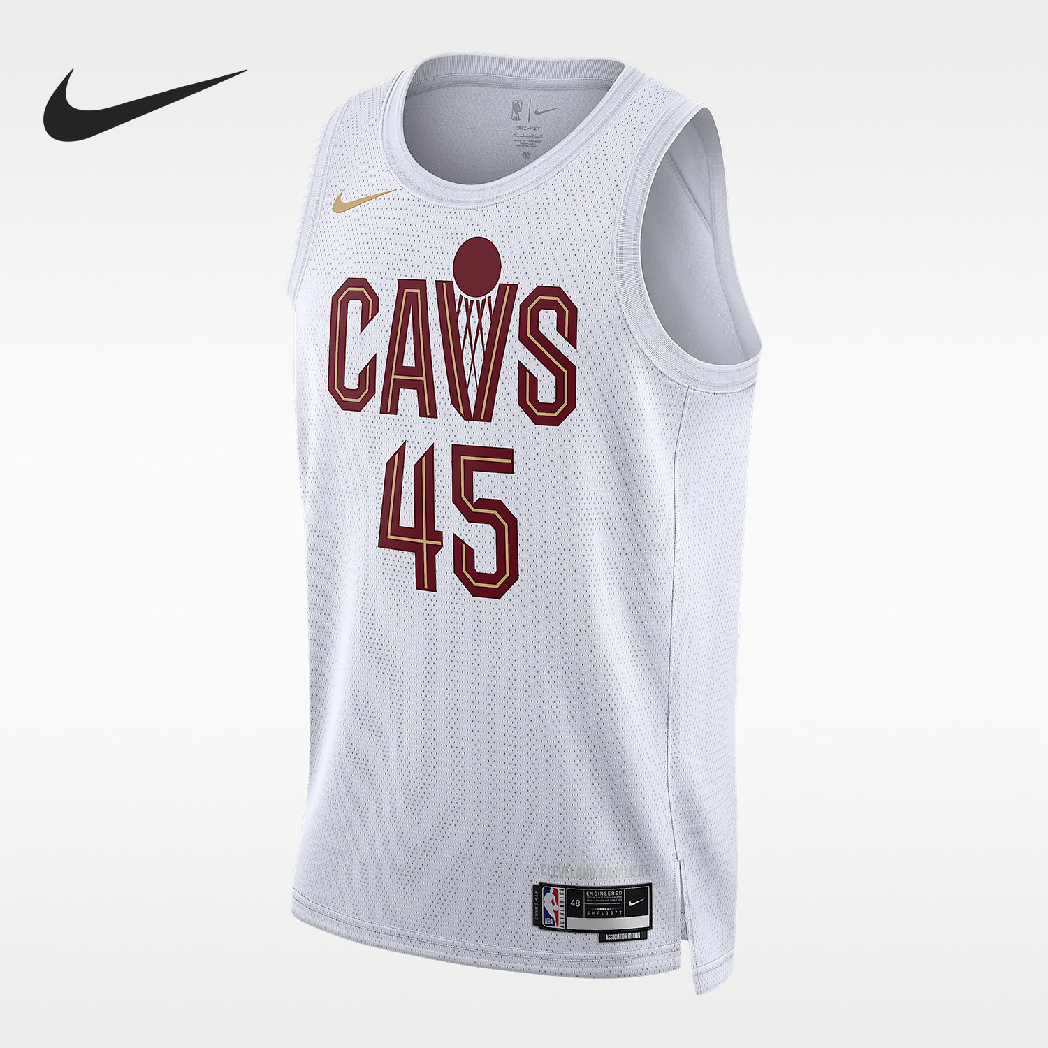 Nike/耐克正品NBASwingman新款男白酒红色经典休闲球衣DN2073-108