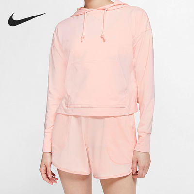Nike/耐克正品运动休闲女子薄款连帽针织套头卫衣CQ8834-664