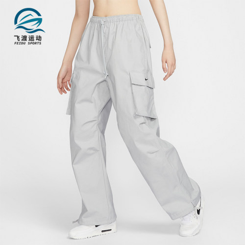 耐克女士宽松阔腿工装长裤