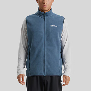 Jack wolfskin/狼爪正品新款男士户外抓绒马甲5029061-C0415