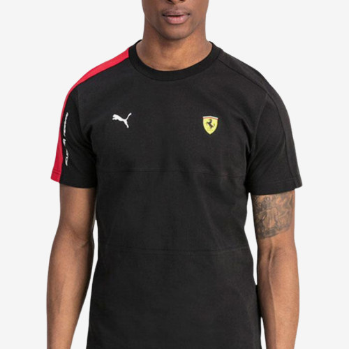 Puma/彪马正品Ferrari男士透气赛车经典针织拼接短袖595427-02