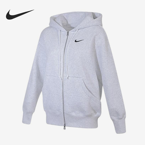 Nike/耐克正品2026女士休闲运动针织加绒连帽夹克DQ5759-051