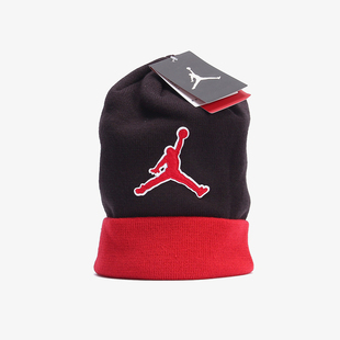 Nike/耐克正品 JORDAN BEANIE GRAPHIC 针织保暖毛线帽AA1302-010
