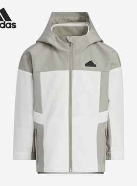 Adidas/阿迪达斯正品新款小童二合一梭织运动休闲外套JE8649