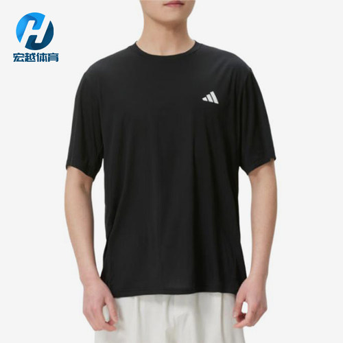 Adidas/阿迪达斯正品圆领套头短袖跑步T恤新款短袖T恤KU8712