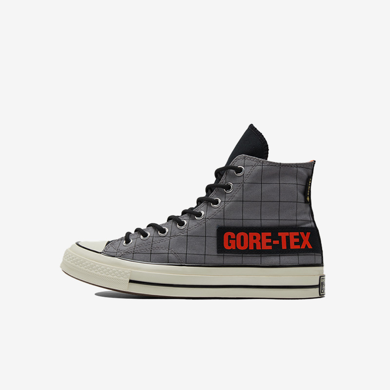 Converse匡威 新款机能GORE-TEX防水格子高帮休闲帆布鞋 171444C