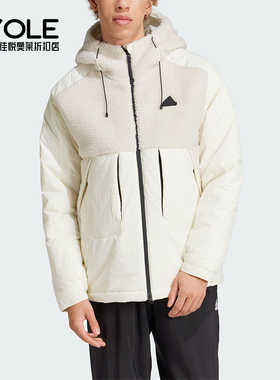 Adidas/阿迪达斯正品CITY ESCAP J男士保暖拼接棉服IV9767