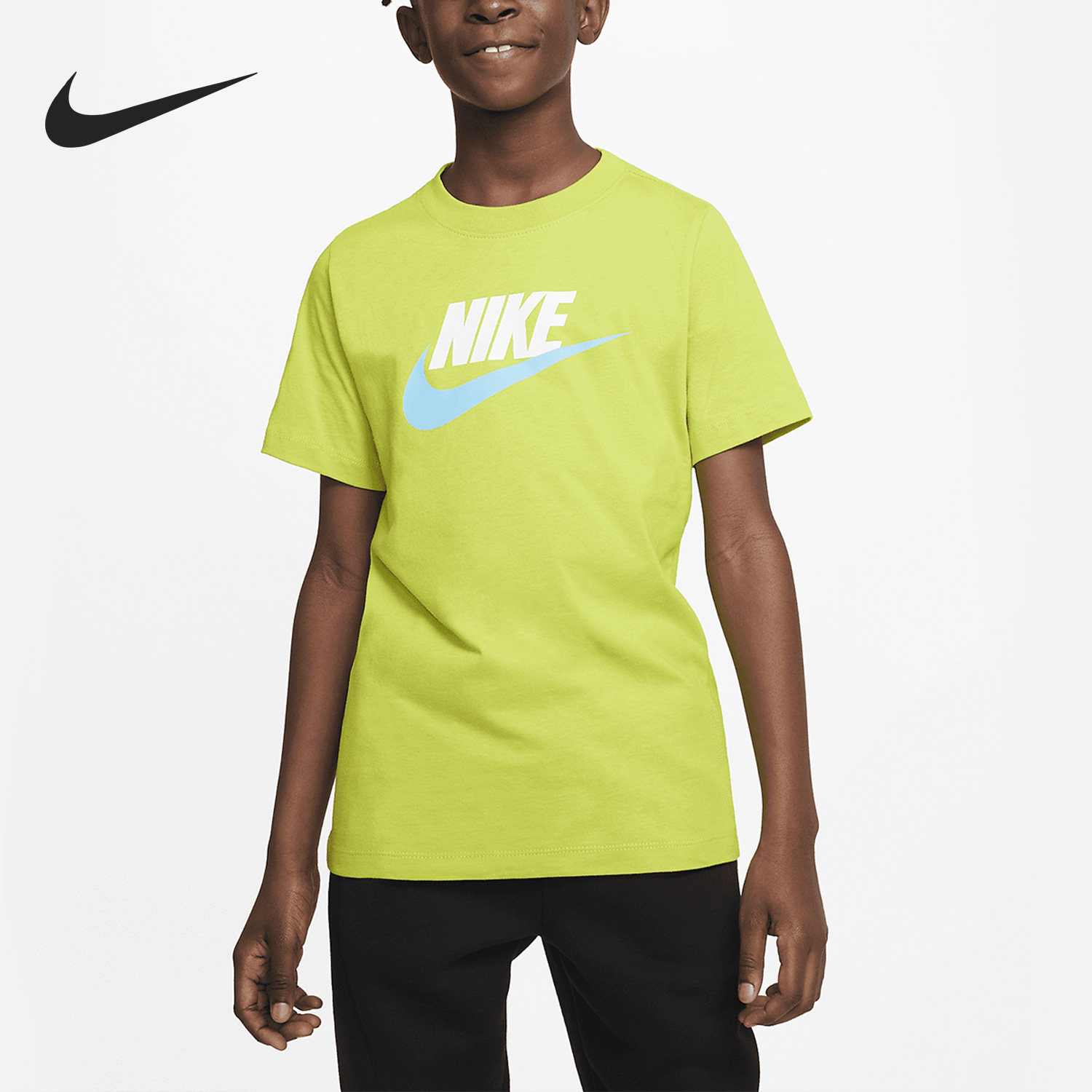 Nike/耐克正品2023夏季运动休闲圆领大童短袖T恤AR5252-308,童装/婴儿装/亲子装,T恤,淘宝优惠券,粉丝福利购,淘宝优惠卷