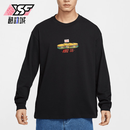 Nike/耐克正品25年春季男士圆领宽松休闲印花长袖HJ0807-010