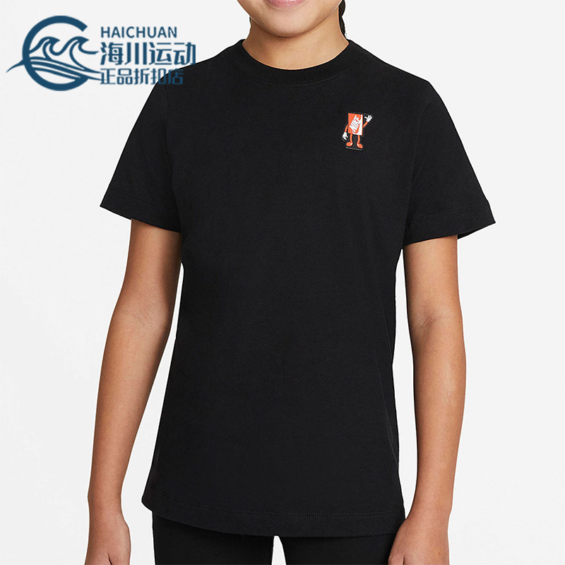 耐克大童圆领透气运动短袖时尚