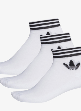 Adidas/阿迪达斯正品三叶草男女新款运动袜中筒袜短袜 EE1152