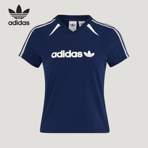 Adidas/阿迪达斯正品三叶草BLKTWT-SHIRT新款女经典短袖T恤KU4762