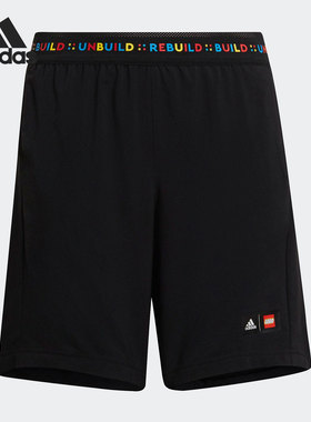 Adidas/阿迪达斯正品2022夏季时尚百搭大童运动短裤H65322