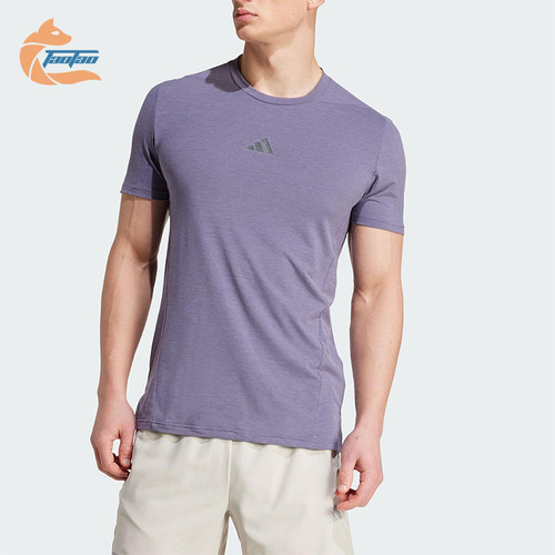 Adidas/阿迪达斯正品D4T TEE男士运动圆领经典训练透气短袖JX3289