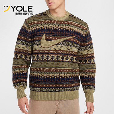 耐克男士保暖复古卫衣