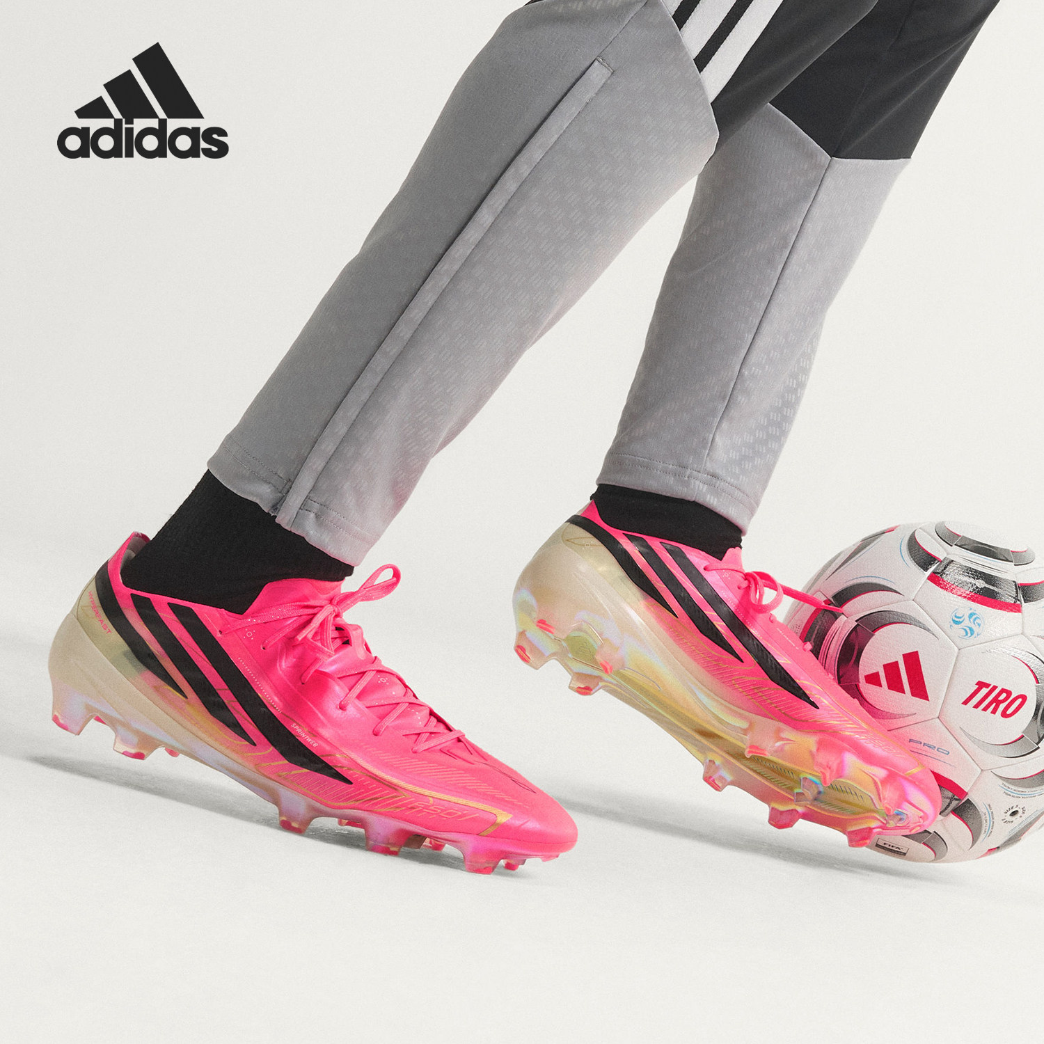 Adidas/阿迪达斯正品F50 HYPERFAST FG 男女经典长钉足球鞋JR5386