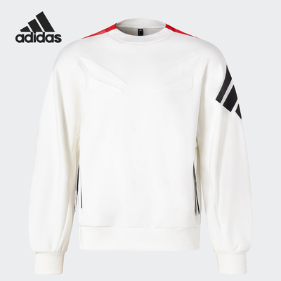 Adidas/阿迪达斯正品FUSTL P CREW男士套头简约卫衣JN3466