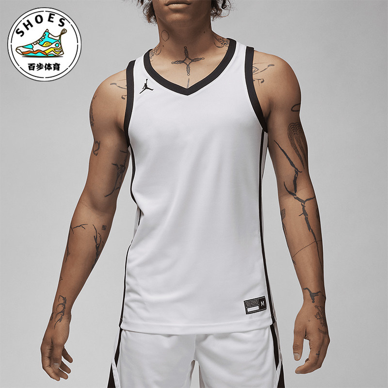 Nike/耐克正品Jordan Dri-FIT Stock 男士针织球衣HF0523-106