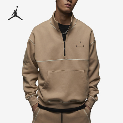 Nike/耐克正品Air Jordan男子半拉链加绒立领卫衣DV7680-254