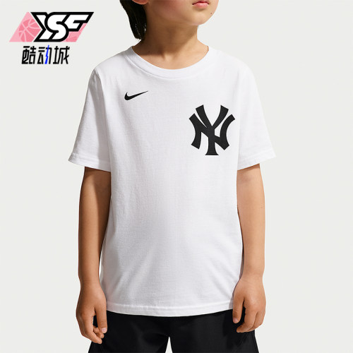 Nike/耐克正品MLB小童圆领时尚透气经典运动短袖T恤IV0576-100