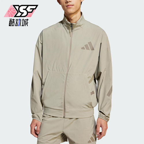 Adidas/阿迪达斯正品新款男士经典立领梭织训练运动夹克JN9028
