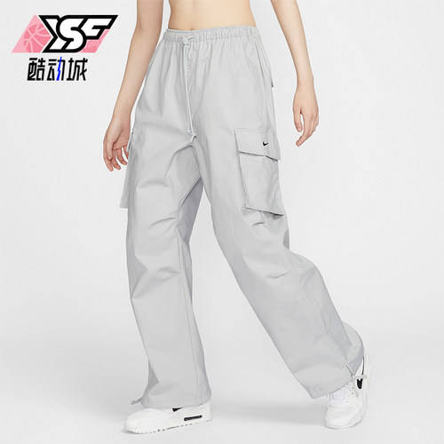 耐克女士宽松阔腿工装长裤