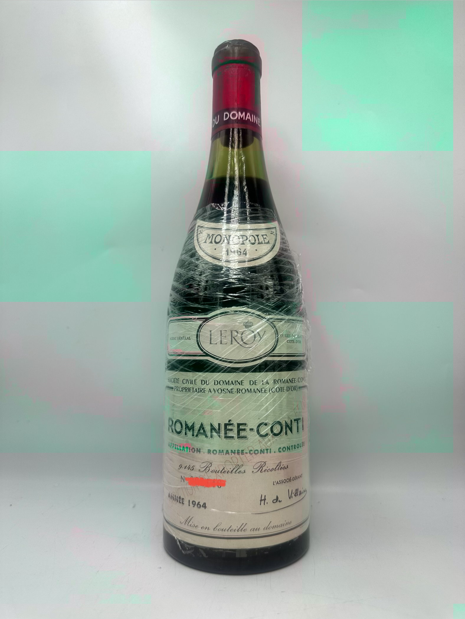 罗曼尼康帝酒园干红葡萄酒1964年Romanee-Conti法国勃艮第 750ml