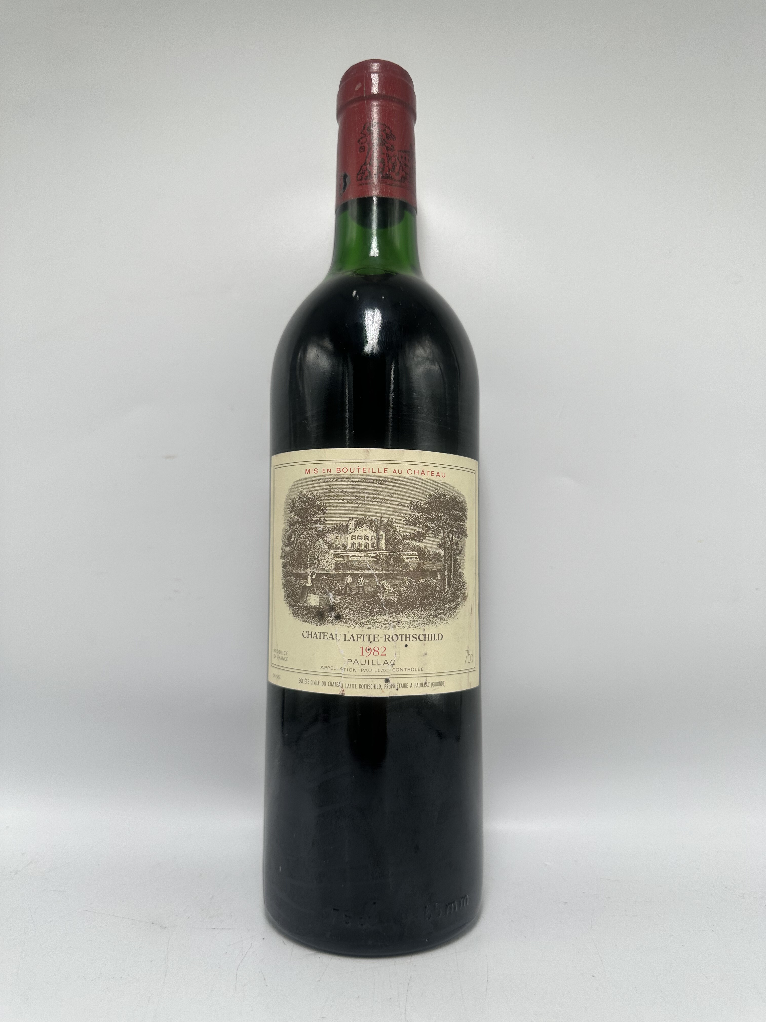 拉菲1982年正牌拉菲古堡干红葡萄酒 红酒法国进口