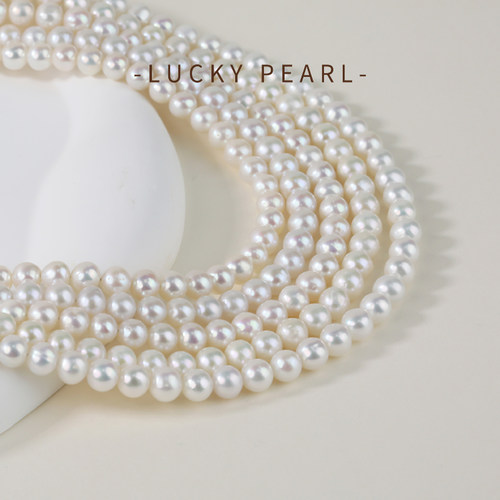 有幸淡水珍珠S925银扣全珠链