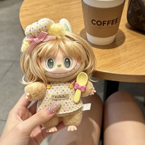 la布布潮流理发店娃衣春夏季服装一二三四代搪胶丝绒午后套装17cm