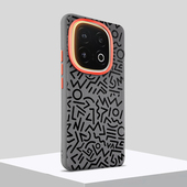 梵柔 适用vivoiqoo15手机壳磁吸iQOO13素皮小众金属镜头圈大孔5g新款 散热壳高级感iq0013漏灯带创意防摔外壳