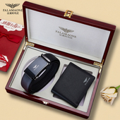 真皮生日礼物送男朋友 男士 法莱阿玛尼皮带钱包礼盒套装 2025新款