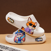 朱迪与尼克小孩凉拖鞋 疯狂动物城儿童拖鞋 男童室内防滑软底凉拖鞋