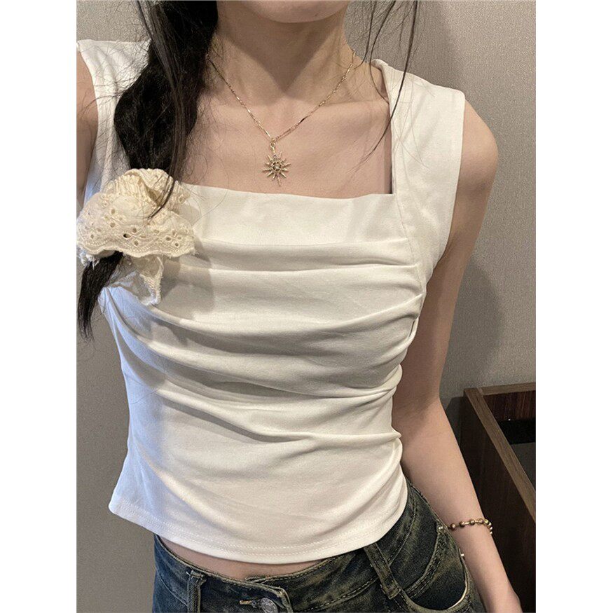 宽肩带设计感吊带小背心女夏无袖内搭外穿泰式独特小众遮副乳上衣