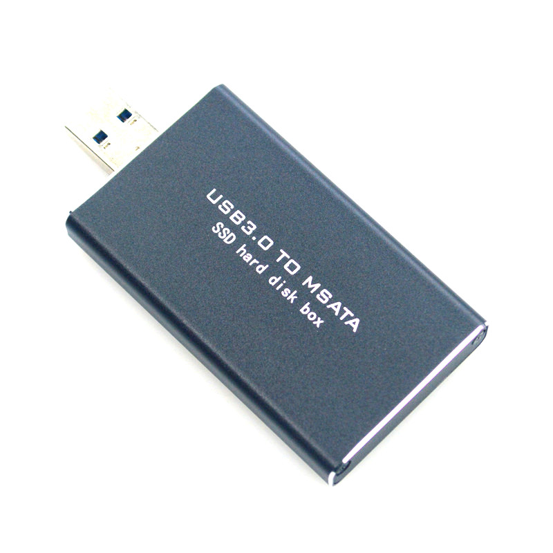 MSATA转SSD固态USB3.0直插式硬盘盒子 mini sata msata转usb转接 电脑硬件/显示器/电脑周边 硬盘盒 原图主图