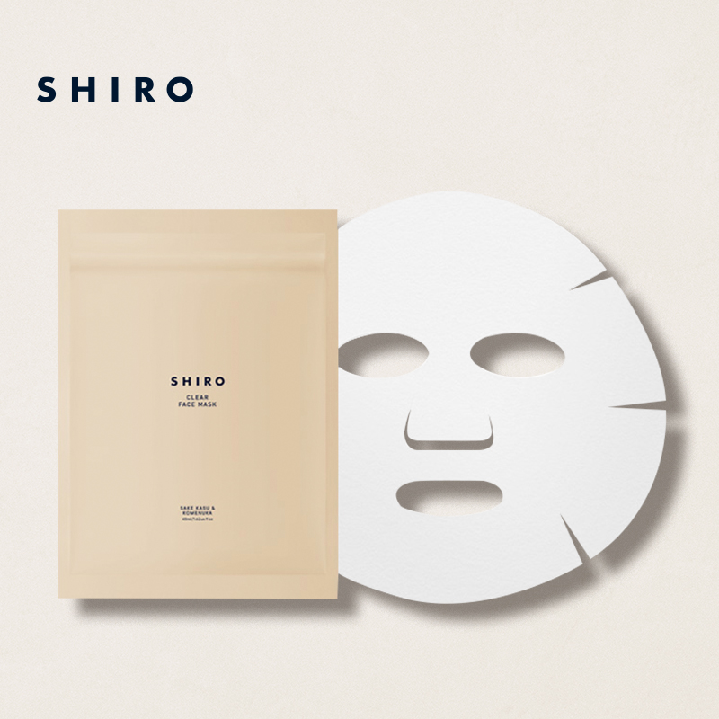 SHIRO面膜酒粕米糠/昆布/冬花/草本植萃/海棠贴片原装进口保湿