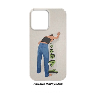 趣味周一恐惧症适用于苹果16手机壳14pro创意iPhone13简约15潮流12磨砂华为mate60pro菲林壳全包防摔小米14