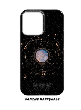 暗黑神秘宇宙适用于苹果17promax手机壳16个性iPhone14小米15酷炫12/13磨砂红米note14pro保护套防摔一加ace5