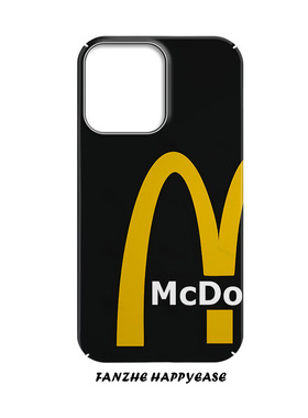 潮牌黑色麦门适用于苹果17promax手机壳16创意iPhone14小米15高级12/13磨砂一加13T保护套防摔时尚个性vivo