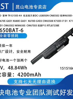 全新shinelon炫龙毁灭者DC DC-G85S1N 6480SLN CW65S04笔记本电池