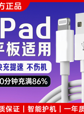 适用苹果iPad 9充电线快充USB平板ipad air 2 3快充线ipad mini 4 5平板9.7/10.2英寸充电线iPad67加长闪充线