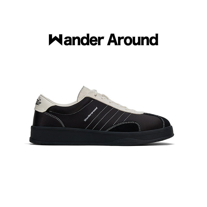 Wander around2026春款「巡光系列」厚底增高休闲复古德训鞋女图片