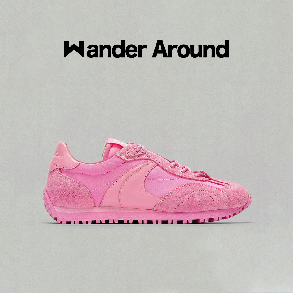 【何泓姗同款】Wander around 春秋款LUNA系列粉色阿甘鞋德训鞋女图片