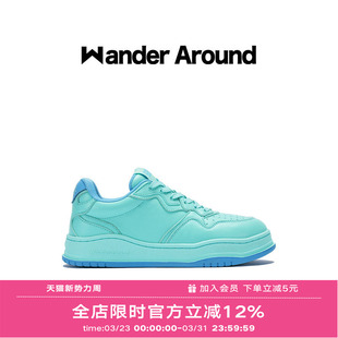 Lane系列晴空蓝低帮平底休闲板鞋 花巷Flower 女 around秋款 Wander