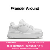 毛不易同款 Wander Around厚底增高板鞋 休闲小白鞋 男女同款
