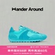 休闲运动德训鞋 Wander around漫行24年LUNA系列蓝色厚底阿甘鞋 女