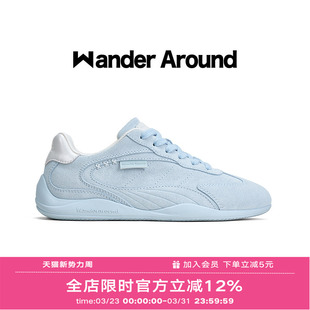 Wander around2026春款「速训系列」厚底增高休闲复古德训鞋女