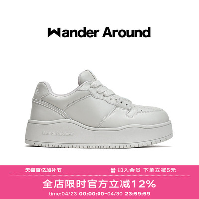 【孙燕姿同款】Wander around2026年新款复古厚底增高休闲板鞋女
