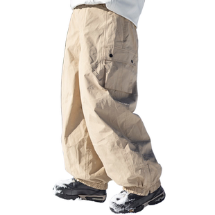 APVCX超宽松防水防风单板滑雪嘻哈裤滑雪服男女裤子户外保暖冬季
